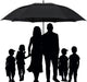 72 Inch Huge Large Oversize Golf Umbrella Automatic Open Double Canopy Vented Windproof Stick Umbrellas, 6 Ft Heavy Duty Outdoor Doorman Umbrella Family Umbrella(Black)