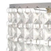 Glam Cobalt 3-Light Brushed Chrome Ceiling Light