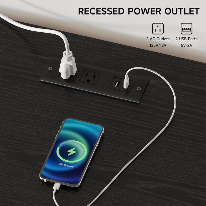 55" TV Stand with Storage for Tvs up to 60", Fluted Entertainment Center with Power Outlet, Modern Media Console with Sliding Door, Adjustable Shelves, TV Stands for Living Room, Black