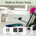 Pearl White Makeup Vanity Desk Integrated Lighting