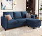 Navy Blue Convertible Sectional Sofa