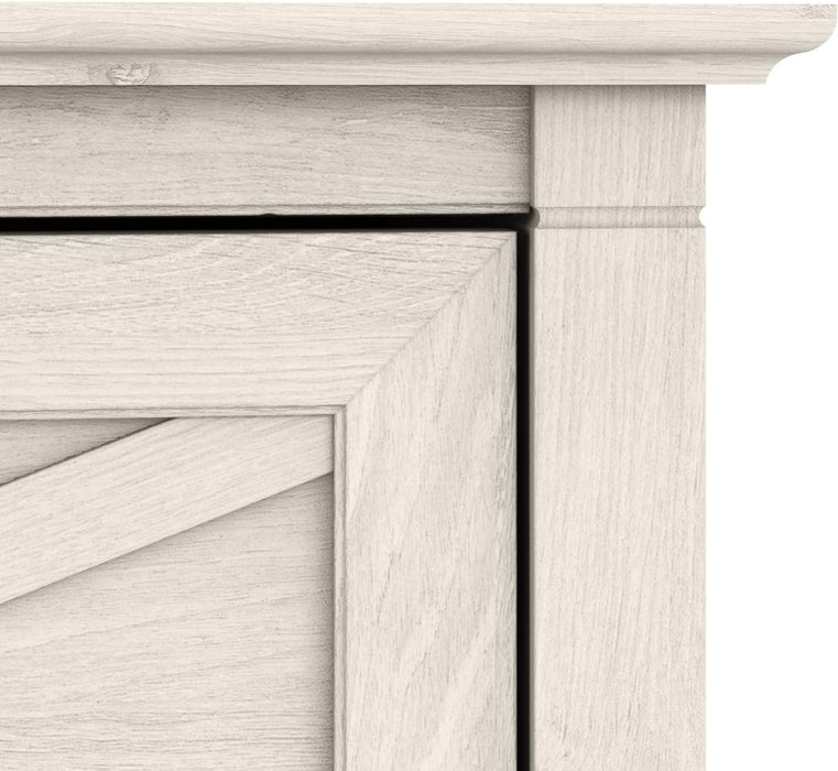 Bush Furniture Key West 2 Drawer Lateral File Cabinet in Linen White Oak | Document Storage for Home Office | Accent Chest with Drawers