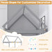 Grey Twin Montessori Playhouse Bedstead Slats Frame