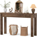 Console Table, 47" Farmhouse Wood Entryway Table, Sofa Tables Narrow Long behind Couch, Entry Table for Entrance, Hallway, Living Room, Cracked Oak