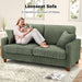 70In Emerald Corduroy Oversized Cushioned ThreeSeater Sofa