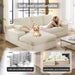 98.4Inch Cloud Modular Sectional Sofa Beige Chaise