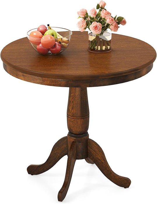 DarkWalnut Round Dining Table 32InchDiameter ProFinish