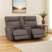70.8" Power Loveseat Recliner Sofa with Massage and Dual Heating, Adjustable Headrest, USB & Type C Port for Living Room, Fabric PR606M2 (Mocha)