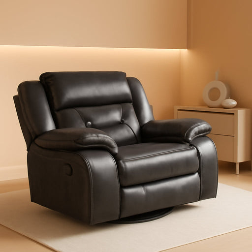 Elkton Manual Motion Recliner, Dark Chesnut