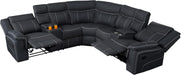 Modern 5-Seater Reclining Sectional Sofa with Storage