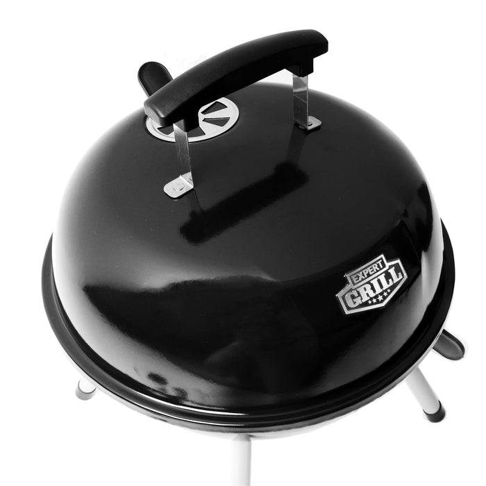 14.5'' Steel Portable Charcoal Grill, Black, New