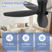 42-Inch LED Ceiling Fan With Remote-Control Low-Profile