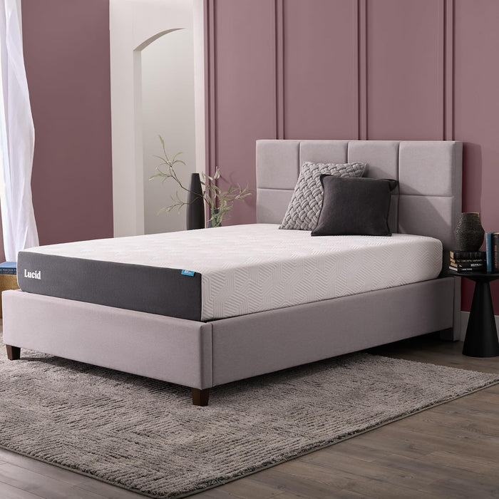 ® 10" Medium Gel Memory Foam Mattress – Bamboo Charcoal & Cooling Gel – Fiberglass Free – Bed in a Box – Certipur-Us® Certified – Queen Size
