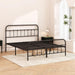 Metal Bed Frame Queen Size,Easy to Assemble,Black