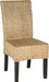 Home Collection Luz Natural Wicker Dining Chair (Set of 2), 18"