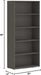 MOD Laminate Bookcase Mahogany 2 Shelf 30" W X 13" D X 29" H