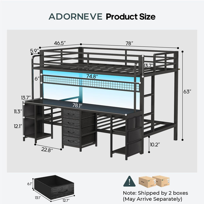 Black Twin Over Twin Bunk Bed DeskStorageSolutions