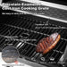 Upgraded 44,000 BTU Stainless Steel Burner Barbecue Grill, 4 Burner BBQ Propane Gas Grill with Side Stove & Cast Iron Grates for Patio, Camping, Outdoor Cooking