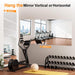 Home Gym Workout Mirror 79" L X 35" W-1Pcs Large Full Length Mounted Full Body Frameless Mirror for Workout, Yoga, Garage, Bedroom, Dance