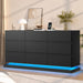 9 Drawer Dresser with LED Light, Dresser with Charging Station