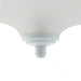 15 In. 3-Light White Dome Flush Mount with White Glass Shade