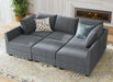 Modular Sectional Sofa with Storage Chaise