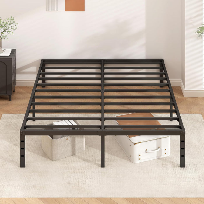 Metal Platform Bed Frame 14 Inch Tall,No Box Spring Needed,Full Size Bed with Heavy Duty Strong Support Slats,Easy to Assemble,Black