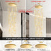 20 Ring Modern Chandelier Glam Chandelier LED Dimmable for Staircase Enterway Ceiling Chandeliers for Villa Foyer Living Room Gold