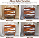 3-Drawer Dresser with Sculpted Wave Fronts, Tri-Color Drawer Design, Modern Chest of Drawers Storage Cabinet for Bedroom, Living Room, Hallway, or Office