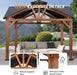 Cedar Wood Gazebo 12x12 Weatherproof Exterior Durability