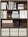 Amber Pine Bookshelf 4-Tier Open Storage 9.3x31.3x41.8