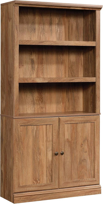 Miscellaneous Storage 5-Shelf/ Book Shelf 2-Door Bookcase, Sindoori Mango Finish