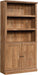 Miscellaneous Storage 5-Shelf/ Book Shelf 2-Door Bookcase, Sindoori Mango Finish