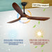 Farmhouse Outdoor Ceiling Fan With Solid Wood Blades