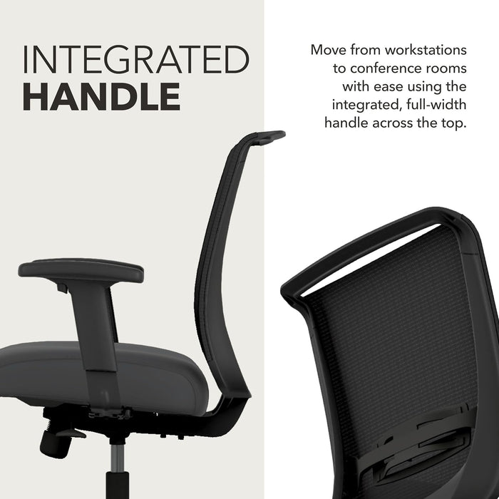 Convergence Ergonomic Office Chair, Office Desk Computer Chair, Black