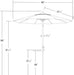 7.5' round Aluminum Market Umbrella