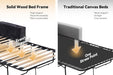 65 Inch Transformable Sofa Bed MemoryFoam Mattress