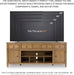 Sharlance Farmhouse 81" TV Stand for Tvs up to 93" with Adjustable Shelves and Wire Management, Light Brown
