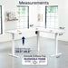 Electric 63 X 55 in Corner Standing Desk with Memory Presets