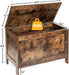 Toy Box, Retro Wooden Look Storage Chest with Safety Hinge, Entryway Storage Bench Supports 220 Lb, 29.9 X 15.7 X 18.9 Inches Toy Chest Organizer, Easy Assembly (Rustic Brown) BF75CW01G1