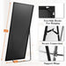 64x21 Inch Full Length Mirror CrystalClear NanoGlass