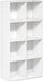 LUDER Book Shelf, 8-Cube Bookshelf, Bookcase, White | Open Shelves, 11.6 X 23.9 X 47.4, for Living Room, Bedroom, Home Office
