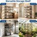 5 Tier Bookshelf, Bookcase with 10 Open Display Shelves