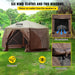 Pop up Gazebo Screen Tent 12 X 12 Ft, 6-Sided Camping Gazebo Instant Canopy Sun Shelter with 6 Removable Privacy Wind Cloths, Mosquito Netting, 300D Oxford Cloth for Patio, Backyard, Lawn