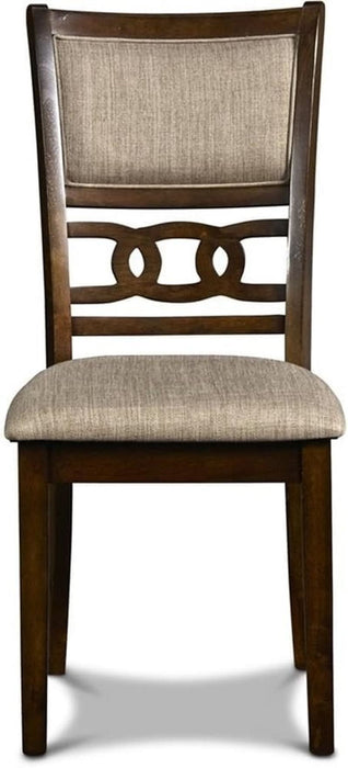 Solid Wood 5-Piece round Dining Set in Cherry Brown