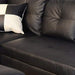 Beverly Fine Funiture Sectional Sofa Set, 91B Black