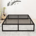 14 Inch Queen Bed Frame with Heavy Duty Steel Slat Support