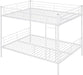 White FullOverFullIndustrialStrength Metal Bunk Bed Guardrail
