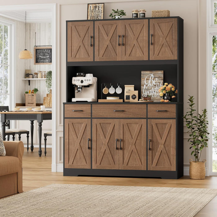 55InchPantryCabinetWithIntegratedUsbChargingDockSystem