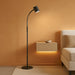 Reading Floor Lamp, 62" Tall LED Floor Lamp, Dimmable Standing Lamp, 7 Brightness & 4 Color Temperature, Adjustable Gooseneck, Touch Control, Task Craft Light for Living Room Bedroom Office,Black